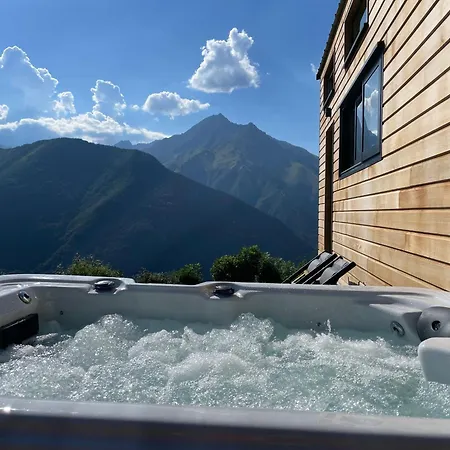 בקתה Tiny House Tout Confort Au Coeur Des Pyrenees Calme, Vue Et Detente Grailhen